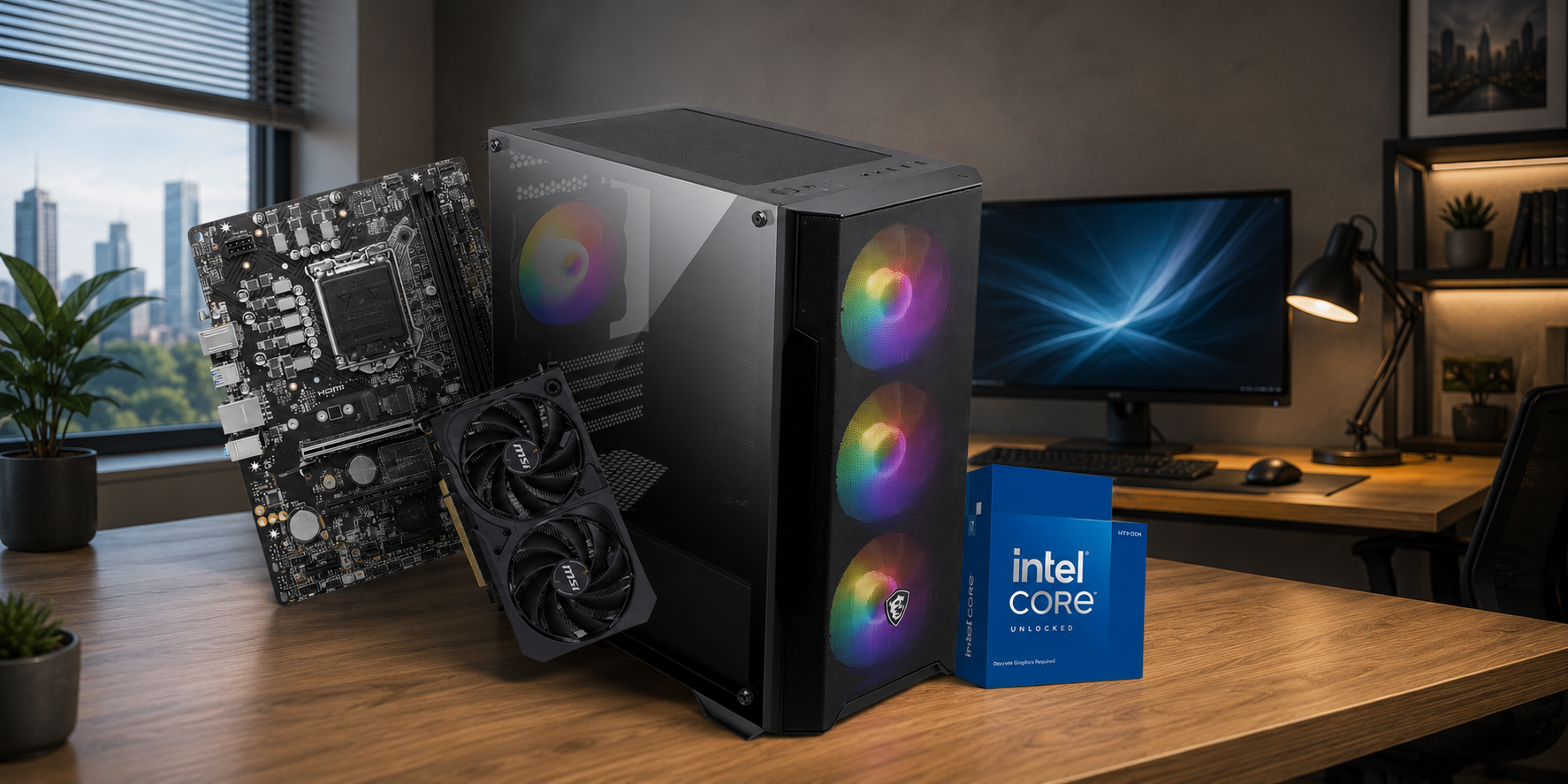 🖥️ Pc de Bureau Gamer Max 716 – i7-14700F, RTX 5050, 16Go RAM, SSD 1To au meilleur prix en Tunisie